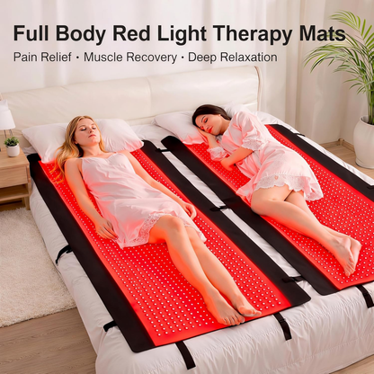 2026 Upgraded All-In-One Red Light Therapy Mat Full Body, FSA&HSA Eligible,75” X 35” Medical-Grade TPU Red Light Blanket with 2600 Dual-Wavelength Leds (660Nm Red & 850Nm NIR) for Pain Relief